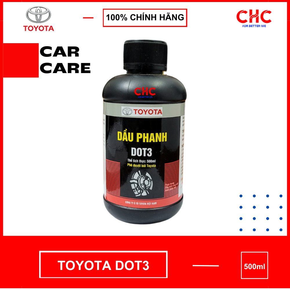 Dầu phanh xe oto Toyota Brake Fluid Dot3 (Chính hãng toyota)
