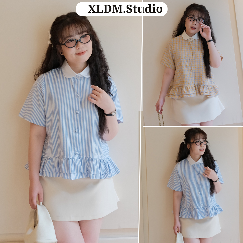 Áo sơ mi nữ BIGSIZE cộc tay thiết kế mùa hè XLDM.Studio ( Rosy T-shirt)