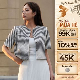 [KOL] Áo vest nữ croptop cộc tay Cây Leo Design thanh lịch sang trọng - Min661