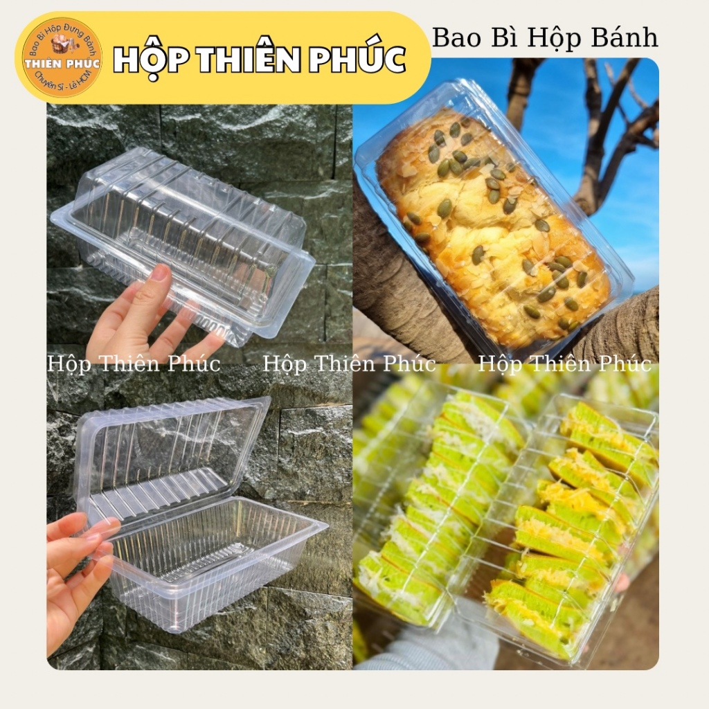 100 Hộp H07 đựng bánh mì hoa cúc - Hộp H07 đựng bánh mì chà bông - bánh mì tan chảy - hộp đựng rau c