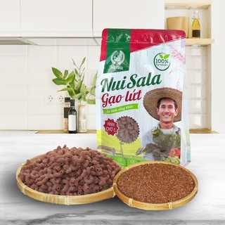 Nui Sala gạo lứt eat clean ăn kiêng hình chữ C túi zip 500g