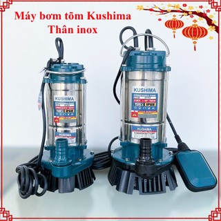    Rơ le chống cạn  Máy Bơm Tõm Kushima Inox 380W-760W ,máy bơm chìm thả nổi dùng điện 220V dây đồng 100% 