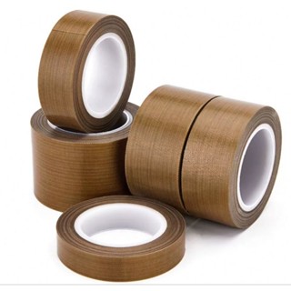  Băng Keo Chịu Nhiệt Teflon  PTFE  màu nâu 0.13mm - Keo Silicon Cách Nhiệt Cách Điện - Chịu Nhiệt -60°C đến 300°C 