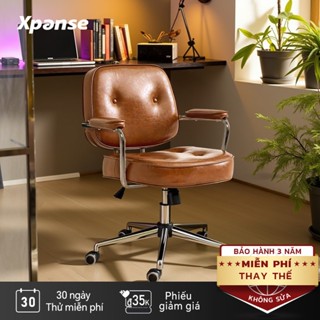 【Bán Chạy 15K+ Xpanse ghế làm việc xoay văn phòng đốc đệm êm Phong cách retro  ghế giám đốc ghế trang điểm