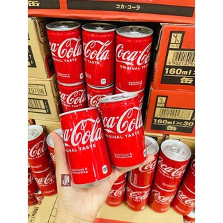 🥤[Nội Địa Nhật] Nước Ngọt Có Ga Coca Cola Nhật Bản Lon Mini Vị Nguyên Bản 160ml