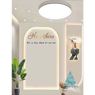  Phông nền Livestream -Chụp ảnh Artemis.Decor -Hiệu Ứng Đèn Led Sáng 3D 5D In theo kích thước YC  