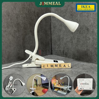 [Chính Hãng] [IKEA] Đèn Kẹp Bàn Học, Đọc Sách, Đèn Ngủ Gắn Đầu Giường IKEA NAVLINGE Xoay 360Độ Trắng