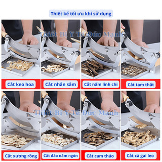 Dao cầu thái đa năng, thái thuốc dược liệu, thái nấm, thép 30CR13, inox 430
