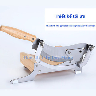 Dao cầu thái đa năng, thái thuốc dược liệu, thái nấm, thép 30CR13, inox 430