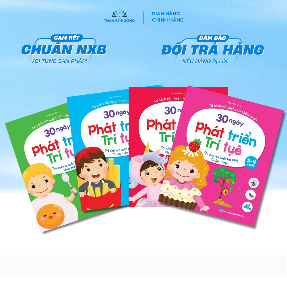 Sách - 30 Ngày Phát Triển Trí Tuệ Dành Cho Trẻ Từ 2 - 4 Tuổi