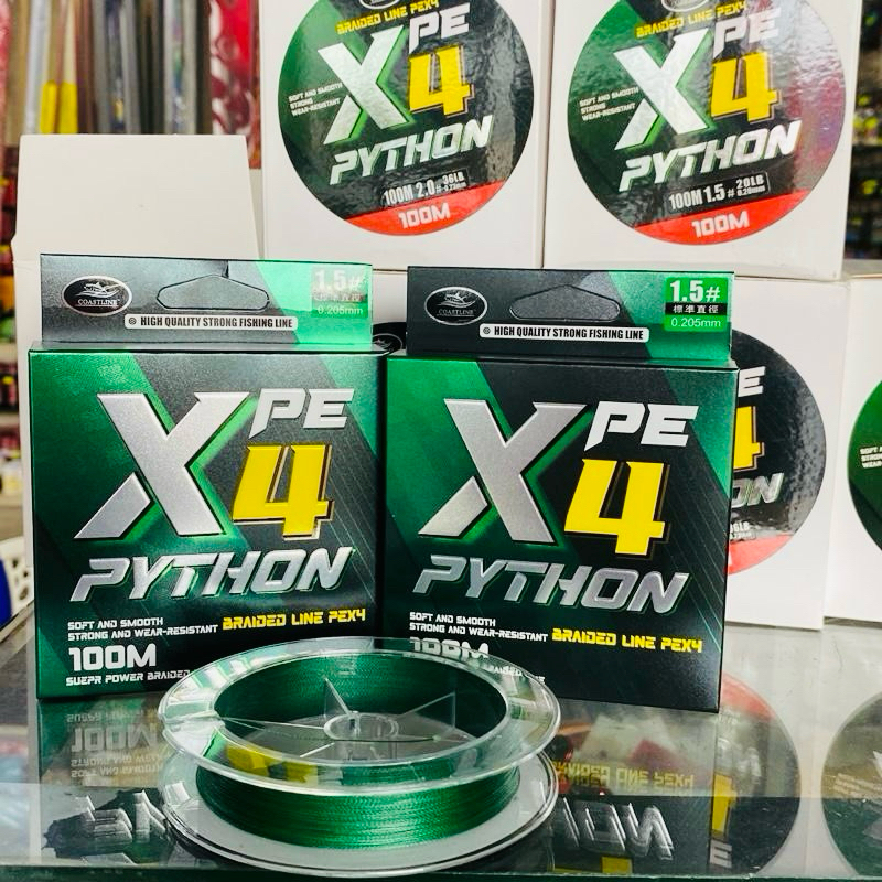 (Quốc Ngô )Dây PE X4 PYTHON của hãng COASTLIE chuyên câu lure.