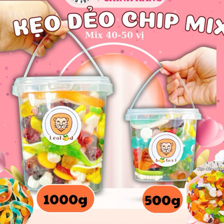 Mix Kẹo Dẻo Chip Chip Cao Cấp hơn 40 vị, Mix Xô Kẹo
