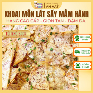 TÚI DÙNG THỬ 50G Khoai Môn Lát Sấy Mắm Hành NGON STORE - GIÒN NGON - BỔ DƯỠNG - HÀNG XỊN 