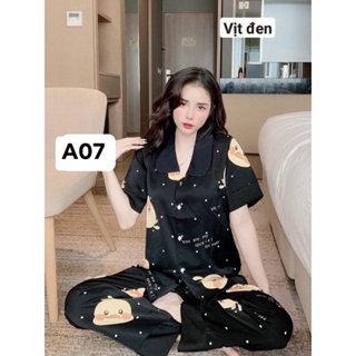 [ ĐẠI 75kg] Set Đồ Bộ pijama nữ mặc nhà tay cộc,tay dài quần dài,Set đồ ngủ nữ bigsize-naheeofficial