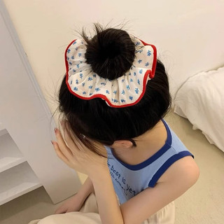 Dây cột tóc scrunchies viền bèo