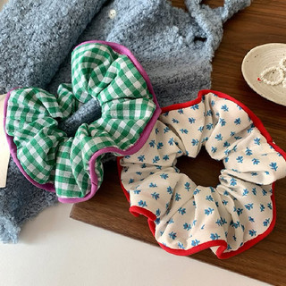 Dây cột tóc scrunchies viền bèo