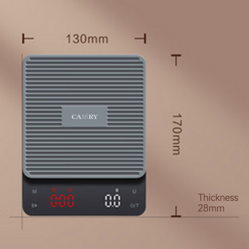 Cân điện tử pha cà phê CAMRY 3kg  Cân nhà bếp Cân Cà Phê Siêu Mỏng Độ Chính Xác 0.1g Pin Trâu