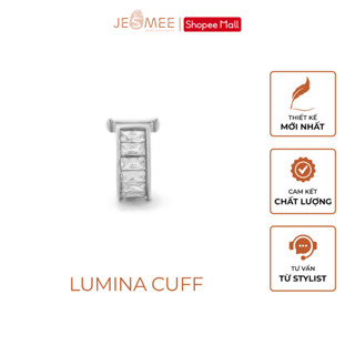 Khuyên tai kẹp Lumina Cuff Jesmee đính đá CZ lấp lánh chất liệu titan cao cấp không gỉ - E65032
