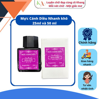 Mưc Cánh Diều Nhanh Khô 25ml và 50ml- Mực Bơm Bút Máy Luyện Chữ Đẹp Cô Khang