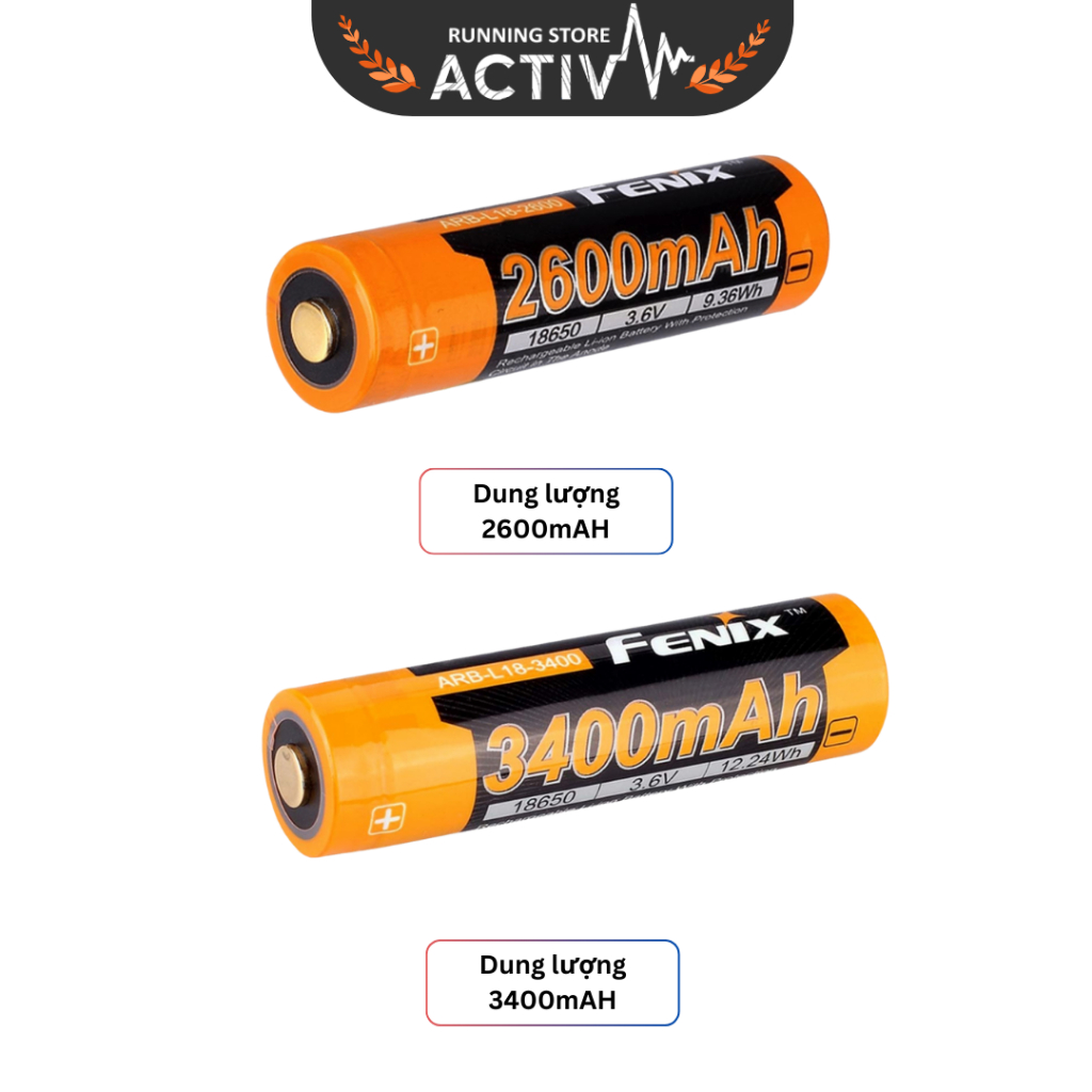 Pin Sạc Đèn Fenix ARB 18650 - ARB-L18