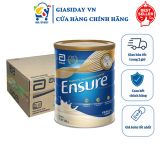   Date 11 2026  THÙNG  Sữa Bột Ensure Úc Vị Vani 850g  Sữa bột cho người cao tuổi suy nhược cơ thể  