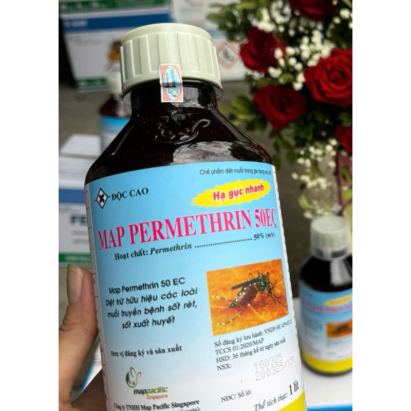 MUỖI PERMETHRIN 50EC [Chai 1000ML] MAP PACIFIC 1 lit