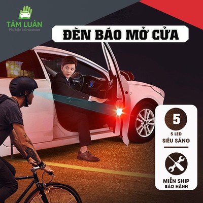 Đèn cảnh báo mở cửa ô tô, chống va chạm, dán cửa xe hơi, không cần chạy dây điện - phụ kiện ô tô Tâm Luân