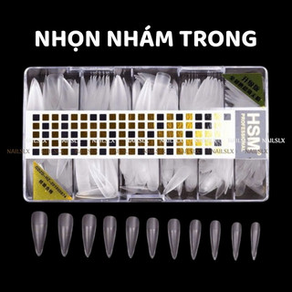 Móng úp nhám HSM lẻ size form nhọn size 5, 6, 7, 8 & 9 (Túi) móng lẻ gắn nail