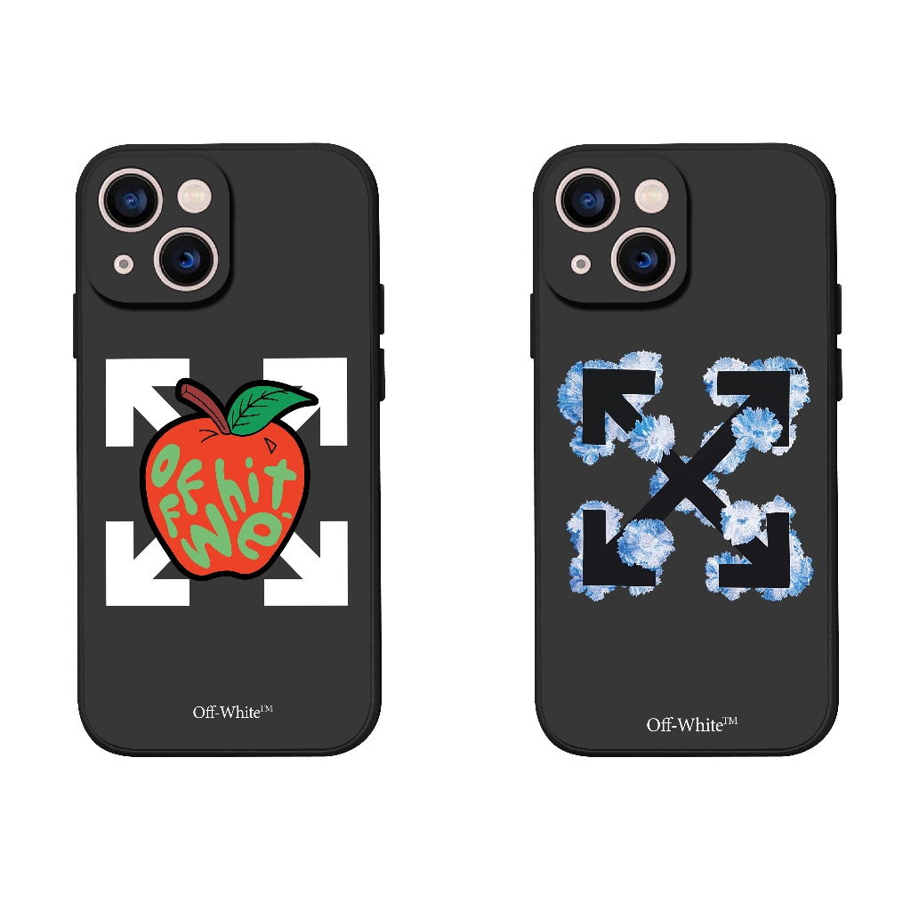 Ốp lưng iPhone Off White Táo TPU Viền Vuông