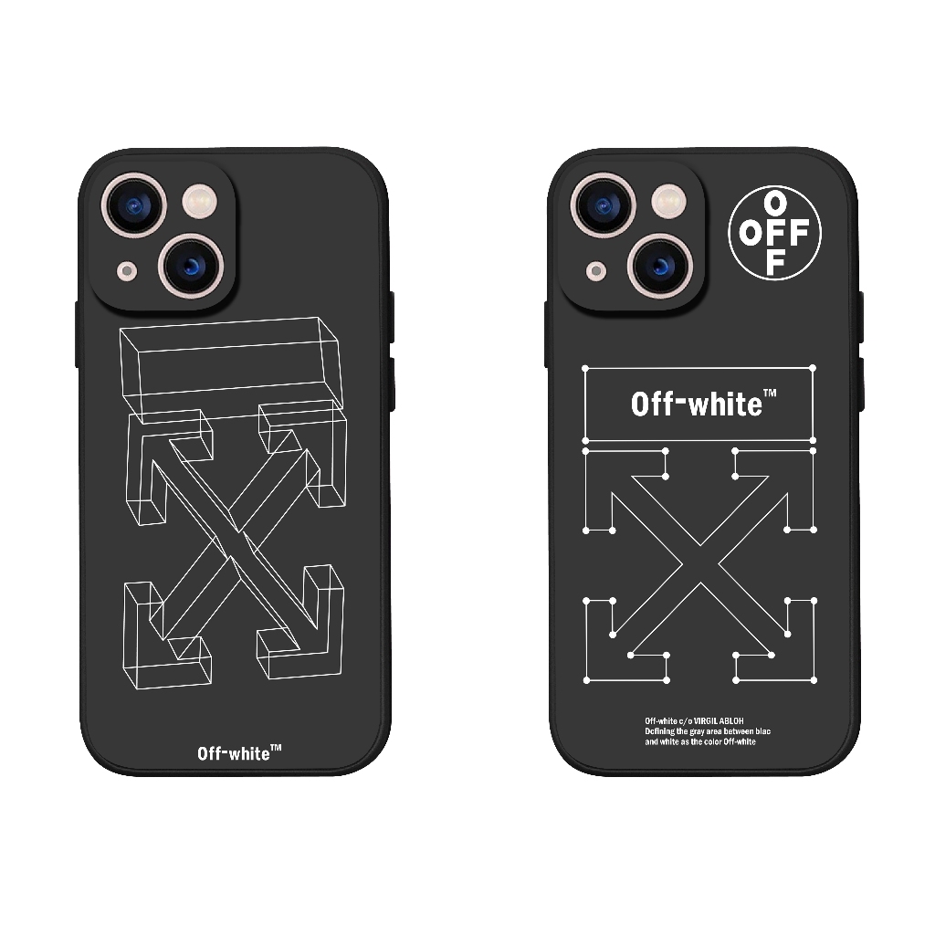 Ốp lưng iPhone Off White TPU Viền Vuông