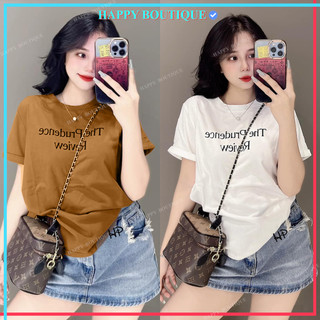   40~70kg  Áo Thun Thái Nữ Cotton 100%  Mã A61  Chữ Cách Điệu Mềm Mịn Mát Co Dãn 4 chiều  The Pruceden  