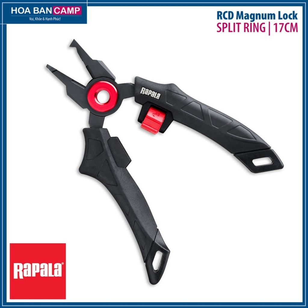 Kìm Rapala RCD Magnum Lock Split Ring | 17cm, Cerakote®, Mag Spring