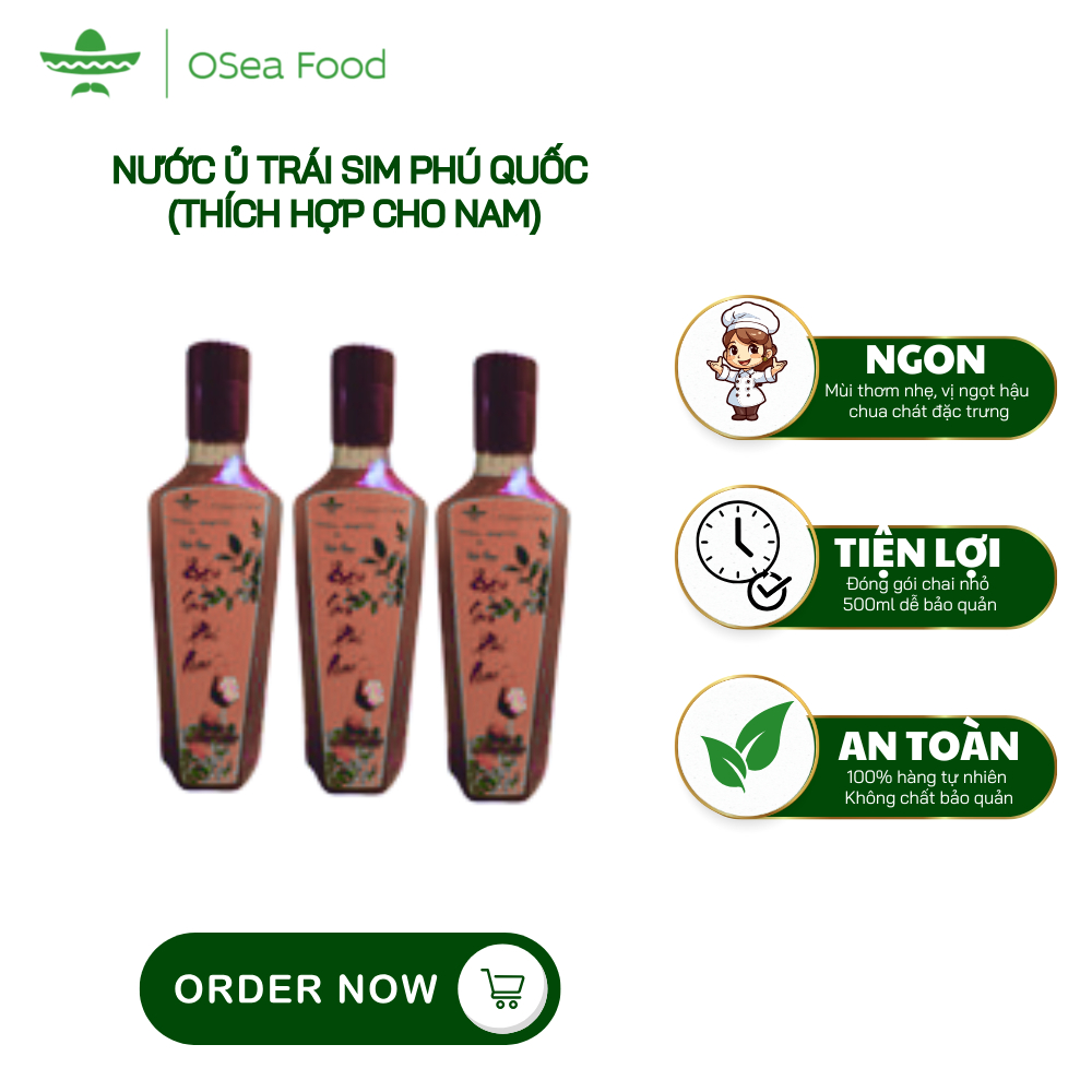 Nước ủ Trái Sim Lên Men Tự Nhiên Phú Quốc 500ml  Đồ Uống Sạch Lành Không Chất Bảo Quản - Làm Quà Biếu Tặng