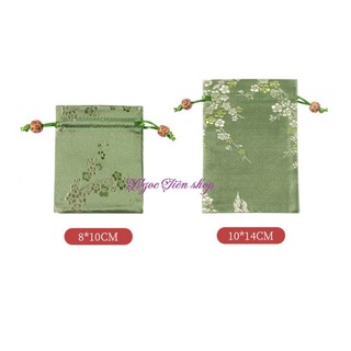 Túi gấm thêu Hoa Đào đựng trang sức, túi thơm