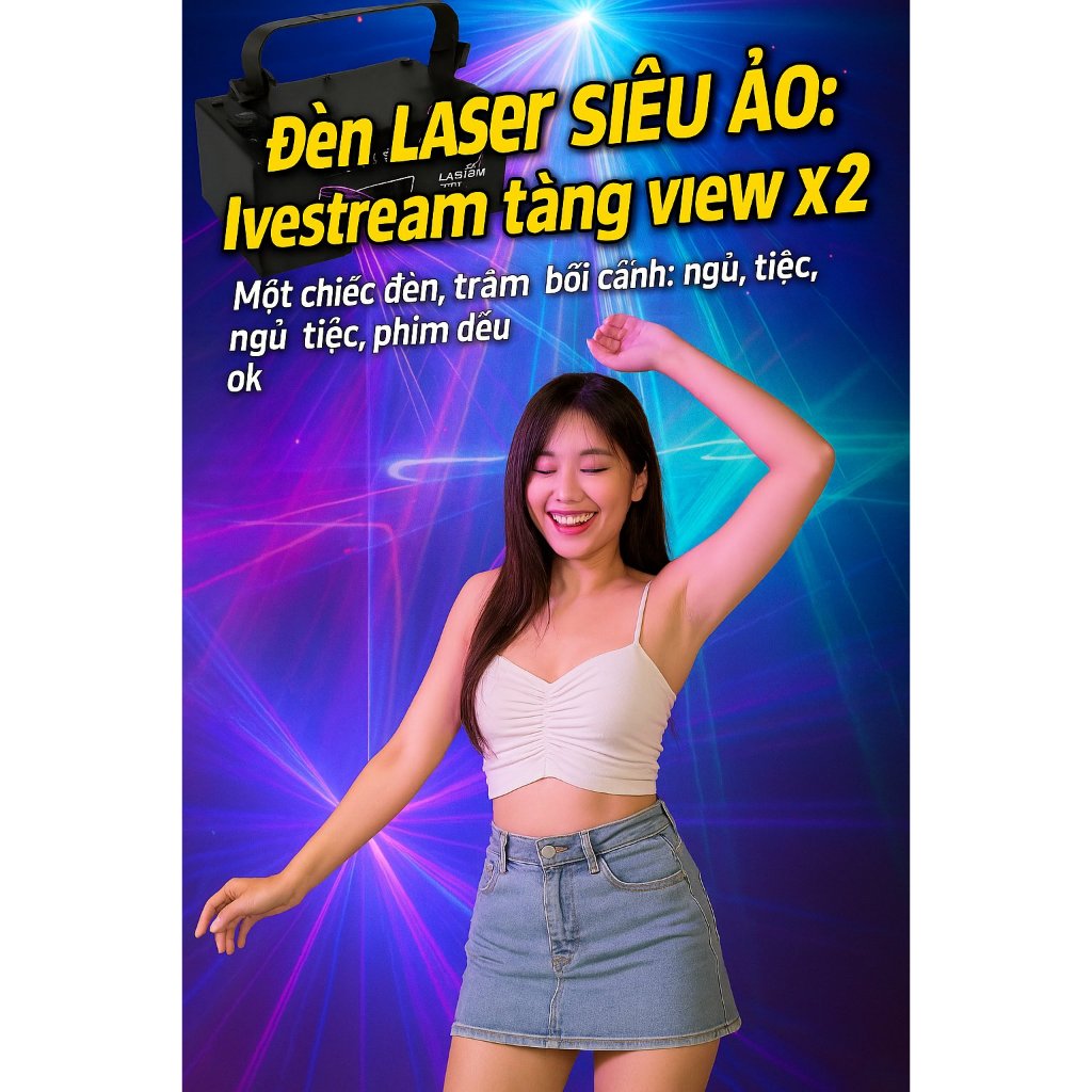 Lễ hội mùa xuân sân khấu laser KTV đèn flash nhảy múa đầy đủ màu sắc điều khiển bằng giọng nói laser