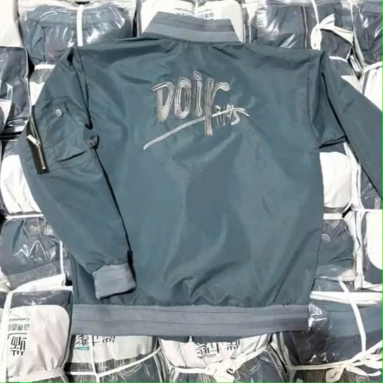 Áo Bomber Thêu 2 Mặt Xanh Dương /// Áo Gió 2 Lớp