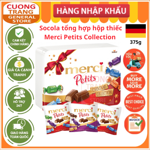Hộp sôcôla hỗn hợp Merci Petits Chocolate Collection 375g