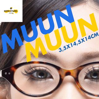 Gọng kính MUUN form oval xu hướng Soho Studio phong cách y2k hợp mặt nhỏ - Mắt Kính oval cá tính