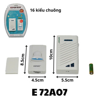 Bộ chuông cửa Không dây Cao cấp E-72A07 16 Kiểu chuông khoảng cách xa 150m