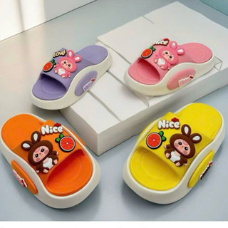 Dép lê baby three quả cam cho bé gái từ 3 đến 10 tuổi chất liệu eva siêu nhẹ bền