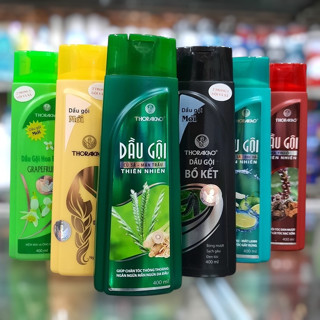  Dầu Gội Thorakao 2in1 400ml - Hoa Bưởi Bồ Kết Chanh Xả Bạc Hà Củ Sả Mần Trầu Hà Thủ Ô 
