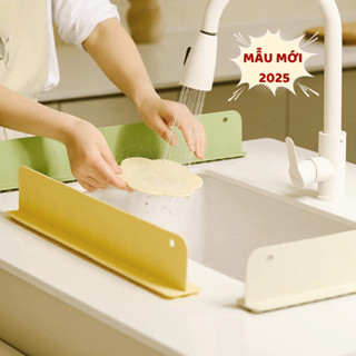 Tấm Chắn Nước Bồn Rửa Bát Silicon Hút Chân Không Ngăn Bắn Nước Dầu Mỡ Vệ Sinh Sạch Sẽ DT023