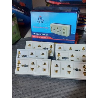 Combo 1 Hộp 10 cái đến 5 Chiếc Ổ Cắm Ba Ngả Đa Năng HinoKi 10A - 250V