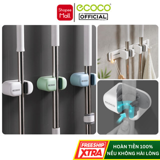  Móc Treo Cây Lau Nhà Dán Tường Ecoco Kẹp Chổi Đa Năng Lắp Đặt Không Cần Khoan Đục 