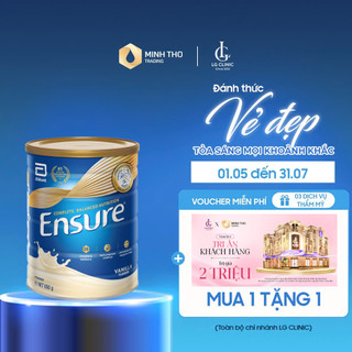  Sữa bột giàu dinh dưỡng Ensure Úc hương vani tăng cường sức khỏe hộp 850g Quatangme1 