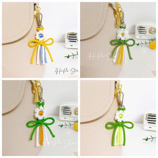 Móc khóa Macrame hoa cúc handmade