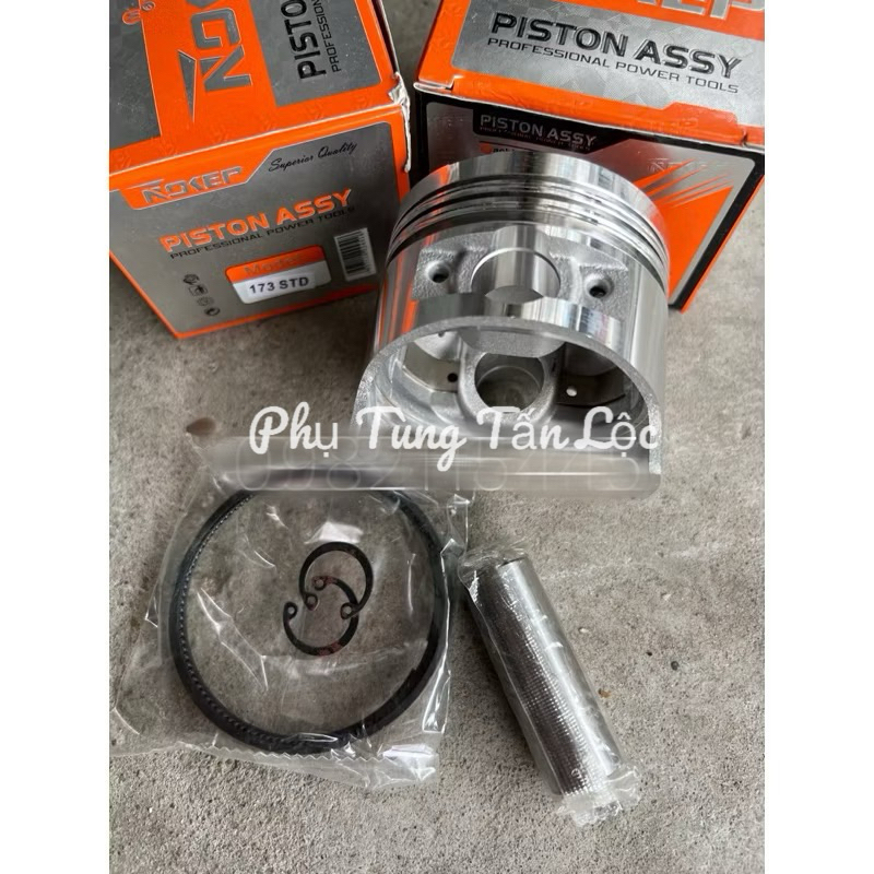 Quả Piston xéc măng máy cày 173F