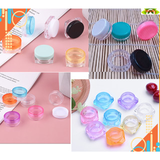 SET 10 ĐỦ SIZE Hủ nhựa trong suốt, nắp đen 2gr/ 3gr/ 5gr/ 10gr/ 20gr/ 30gr/ 50gr/ 100gr -Lọ đựng mỹ phẩm kem- Hủ nhỏ spa