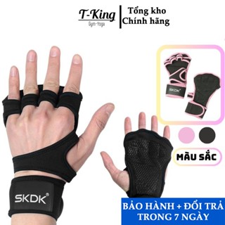 Găng tay tập gym kết hợp bảo vệ cổ tay chất liệu Silicon thời trang chính hãng SKDK ( siêu bền )