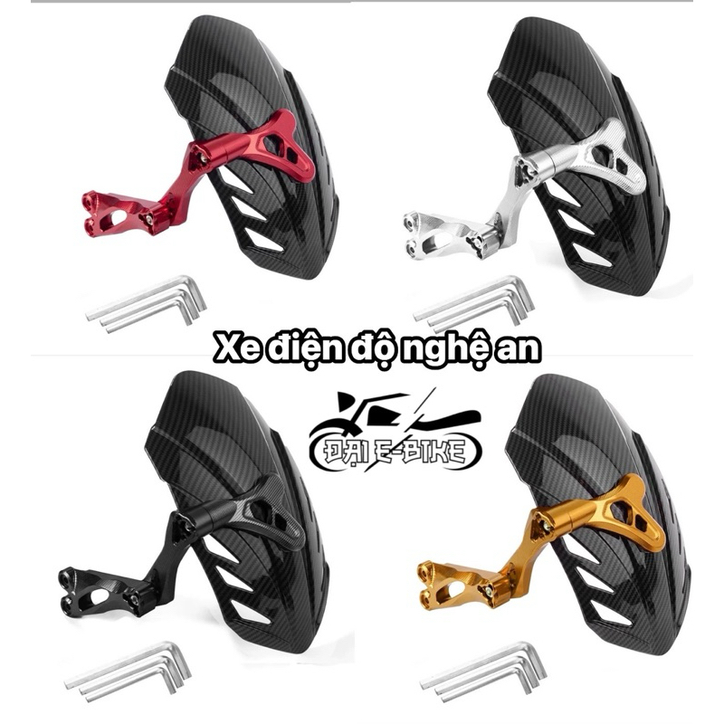 Chắn Bùn Sau Dè Con Nhôm CNC V4 Tấm Chắn Nhựa ABS Vân Carbon Cho Xe Máy Xe Điện